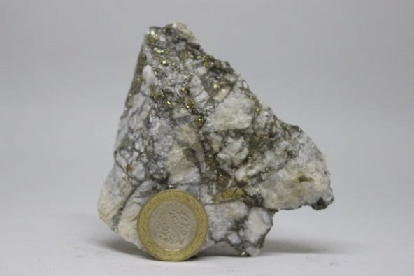 Dekoratif - Koleksiyonluk Pirit Taşı (253 gram) - Resim 2