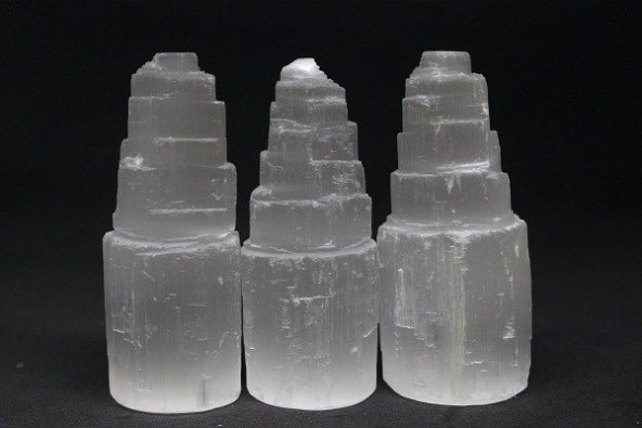 Selenit Taşı Kule 10cm - 1