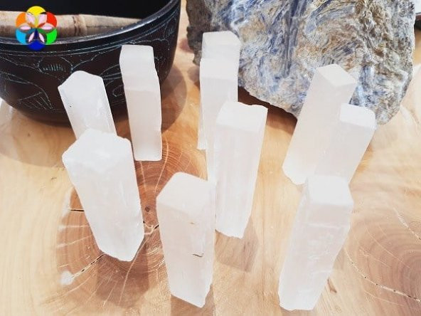Selenit Taşı Çubuk Kütle (80-99 gram) - Resim 3