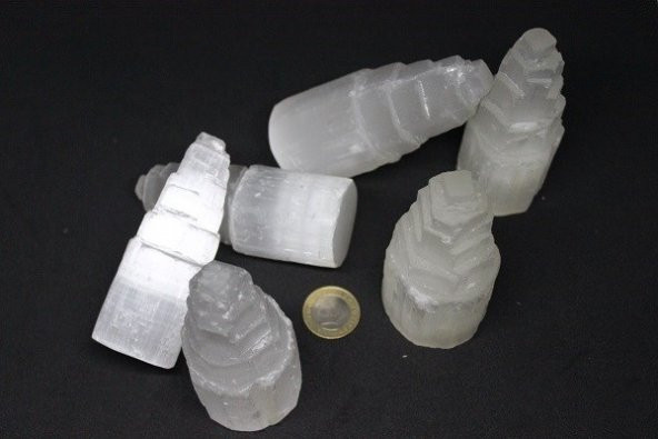 Selenit Taşı Kule 10cm - 5