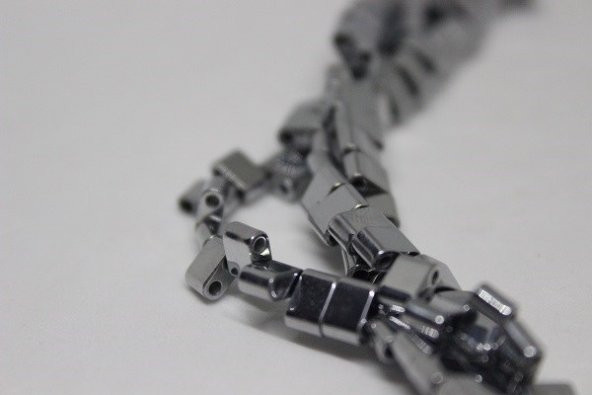 Hematit Taşı Çift Delikli Dizi (17380) - Resim 5