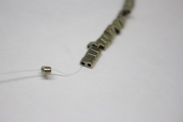 Hematit Taşı Çift Delikli Dizi (17450) - Resim 3