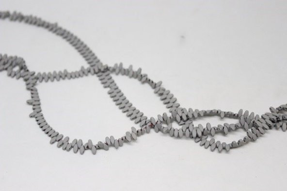 Hematit Taşı Çift Delikli Dizi (17495) - Resim 2