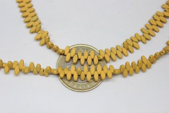 Hematit Taşı Çift Delikli Dizi (17500) - Resim 3