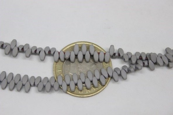 Hematit Taşı Çift Delikli Dizi (17495) - Resim 4