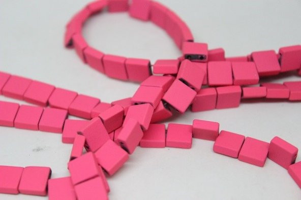 Hematit Taşı Çift Delikli Dizi (17530) ürün görseli 1