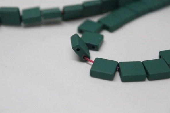 Hematit Taşı Çift Delikli Dizi (17525) - Resim 3