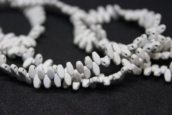 Hematit Taşı Çift Delikli Dizi (17515) - Resim 4