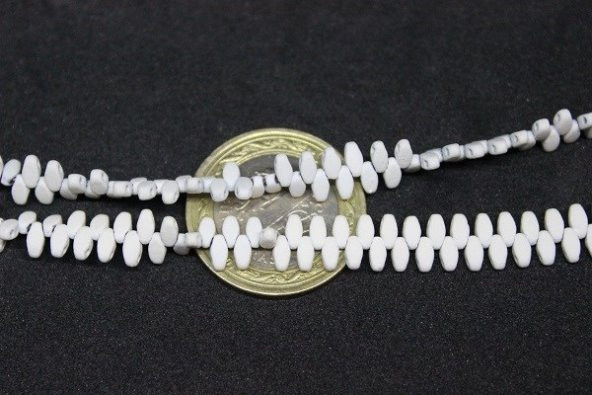 Hematit Taşı Çift Delikli Dizi (17515) - Resim 6