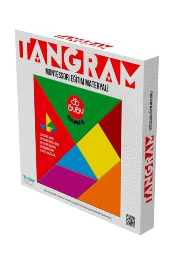 Bu-Bu Games Renkli Tangram 24 x 37 Cm