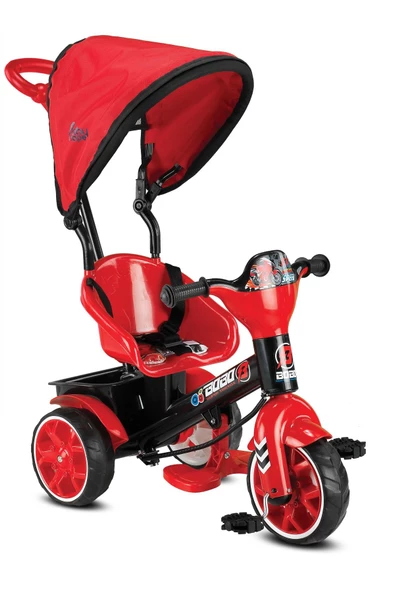 Babyhope Bobo Speed Tenteli İtmeli 3 Teker Bisklet - 4