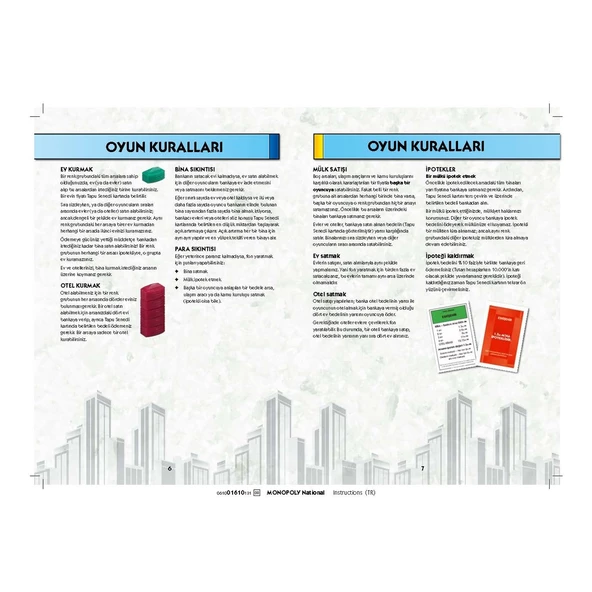 Hasbro Monopoly Türkiye TÜRKÇE Orjinal Monopoly Türkiye Emlak Ticaret Oyunu - 5