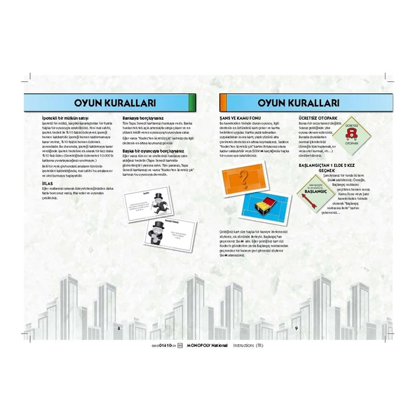 Hasbro Monopoly Türkiye TÜRKÇE Orjinal Monopoly Türkiye Emlak Ticaret Oyunu - 4