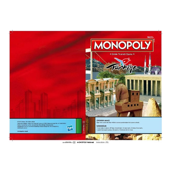 Hasbro Monopoly Türkiye TÜRKÇE Orjinal Monopoly Türkiye Emlak Ticaret Oyunu - 7