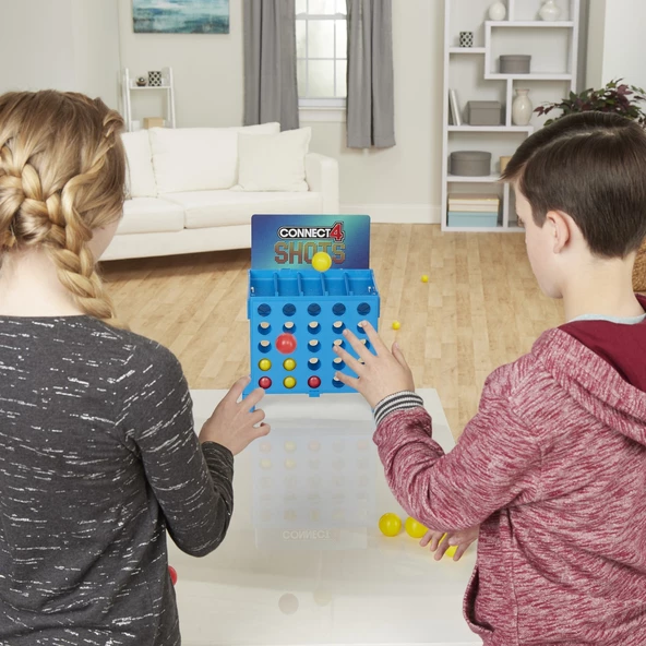 Orjinal Hasbro Connect 4 Shots Eğlenceli Dikkati Güçlendirme Kutu Oyunu - 3