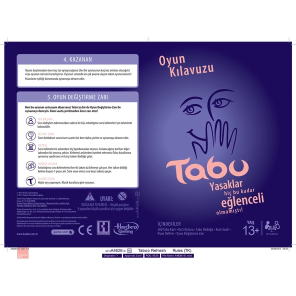 Hasbro Tabu Yeni 1000 Kelime YENİLENEN TABU - 6