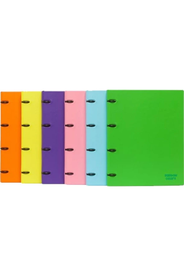 Önder Rainbow Colors A4 4 Halka Öğrenci Klasörü Mor