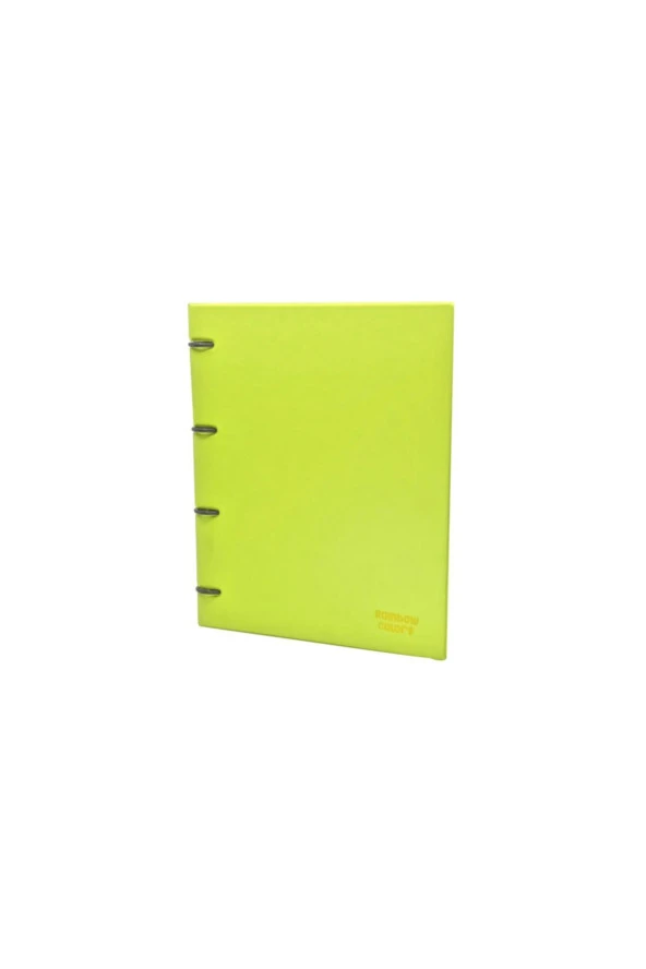 Önder Rainbow Colors A4 4 Halka Öğrenci Klasörü Sarı