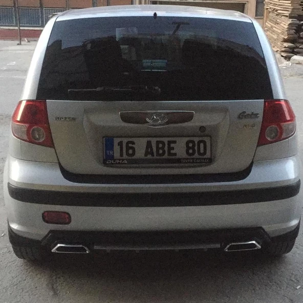 Hyundai Getz Difüzör Plastik 4 çıkış egzoz görünümlü Yeni Tip Universal Lütfen Açıklamayı Okuyun PL-10