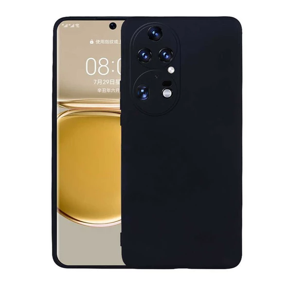 Gpack Huawei P50 Pro Kılıf Kamera Korumalı Premier Mat Silikon  Full Ekran Koruyucu