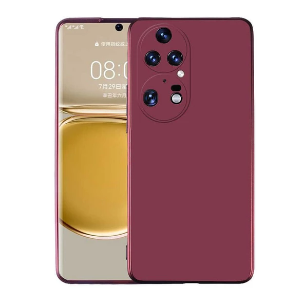 Gpack Huawei P50 Pro Kılıf Kamera Korumalı Premier Mat Silikon Full Ekran Koruyucu - 6