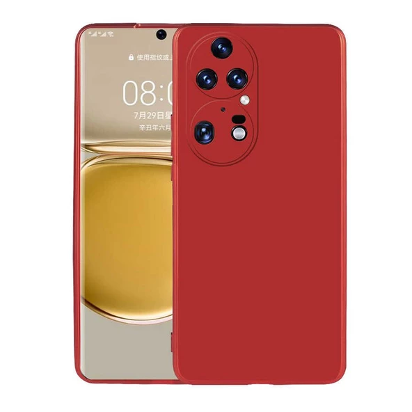 Gpack Huawei P50 Pro Kılıf Kamera Korumalı Premier Mat Silikon Full Ekran Koruyucu - 3