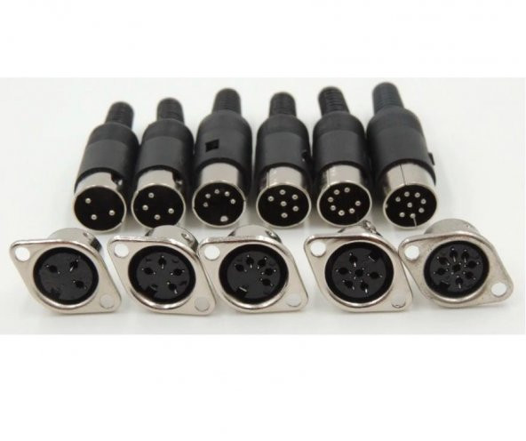 Din Panel Tipi Dişi Konnektör - 7 Pin - 2