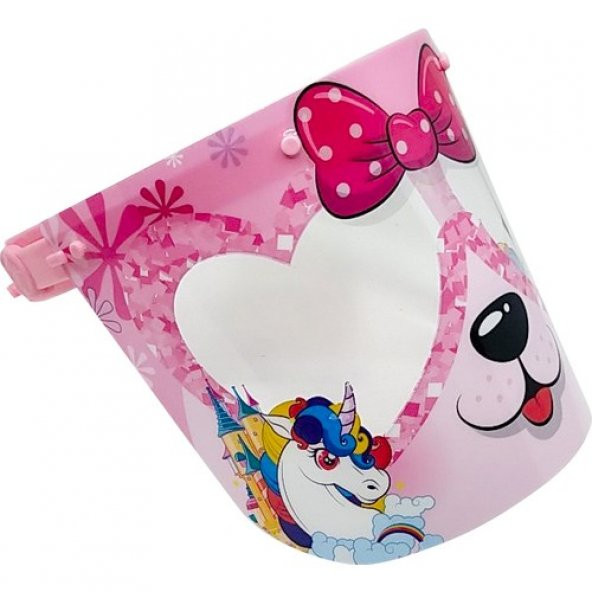 Farbu Oyuncak Unicorn Kız Çocuk Yüz Siperlik Koruma - Unicorn Desenli - 3