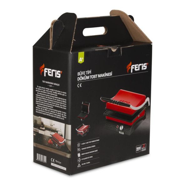 Feris FT3011 12 Dilim İNOX 1800 W Döküm Büfe Tipi Tost Makinesi - 6