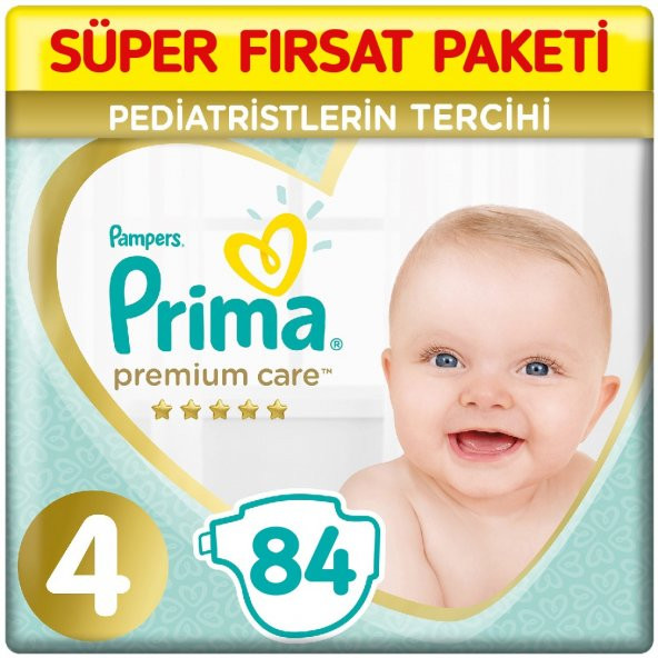 Prima Premium Care 4 Beden Bebek Bezi 84 Adet ürün görseli