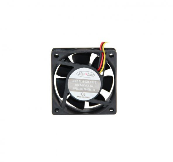 Marxlow 60x60x25 mm 24 Volt 0.13 Amper 3 Pin Fan