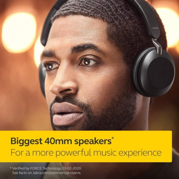 Jabra Elite 45h Kablosuz Kulak Üstü Kulaklıklar - Siyah - Resim 3