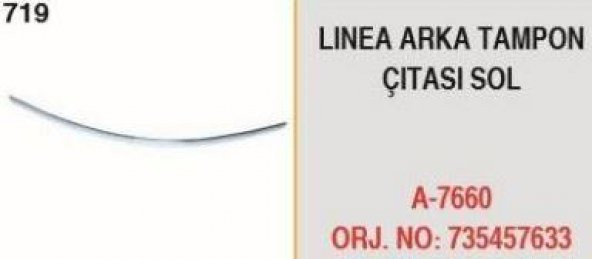 FIAT Linea Sol Arka Tampon Çıtası (735457633)