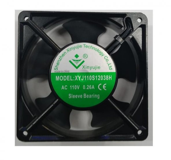 120x120x38 mm 110 Volt 0.26 Amper Metal Fan ürün görseli