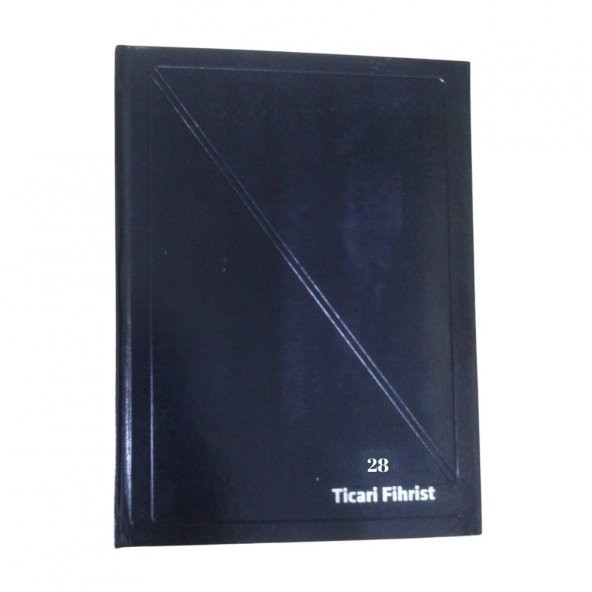 Fihrist Ticari 28li 20x28 Siyah Cilt Bezli 1 Adet Artlantis Ticari Firhist Siyah 20*28