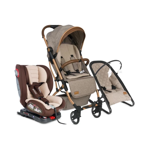 TommyBaby Opera 3 lü Set Kabin Bebek Arabası Oto Koltuk Anakucağı - 4