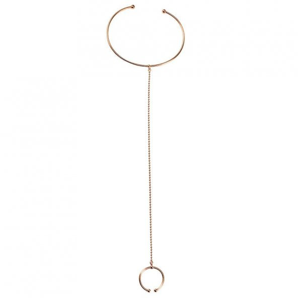 Nipora Stres Bilezik & Yüzük Tasarım 925 Ayar Gümüş Kadın Şahmeran Bileklik - 4