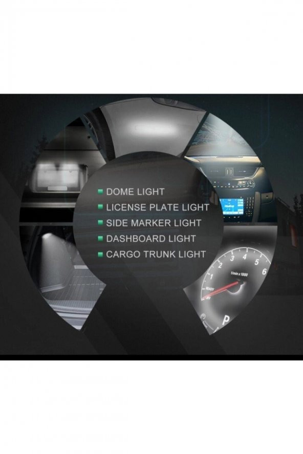 Yeni Nesil T10 Led Dipsiz W5w Beyaz Park Tavan Plaka Ampülü - 3