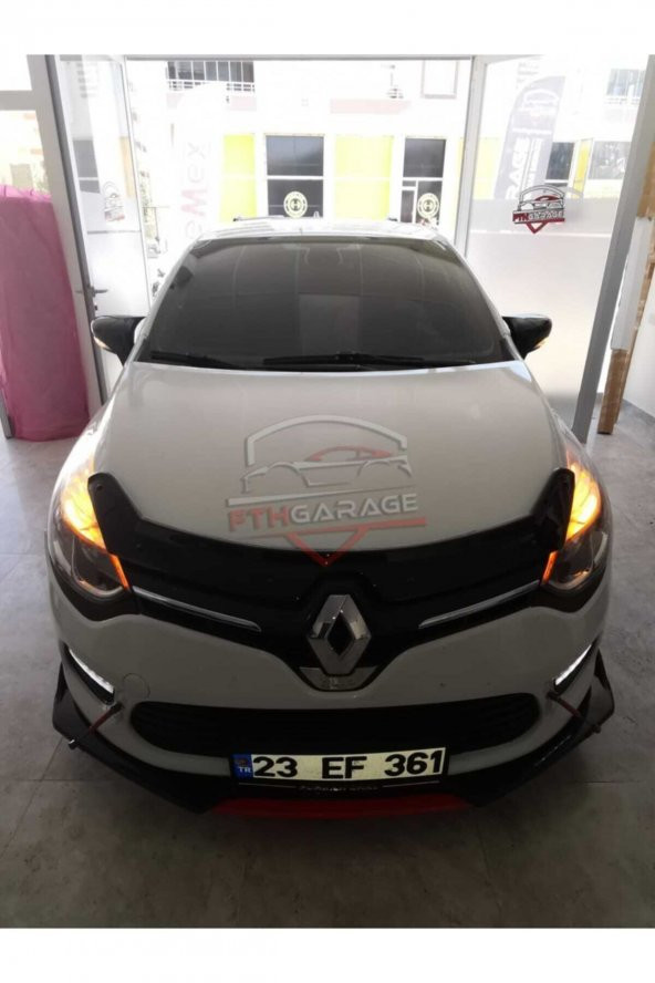4 Parça Renault Clio 4 - Ön Lip Kırmızı-sarı-mavi Dilli - Resim 3