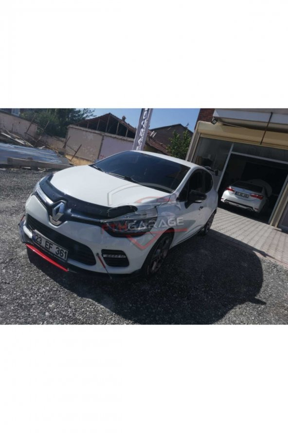 4 Parça Renault Clio 4 - Ön Lip Kırmızı-sarı-mavi Dilli - Resim 4
