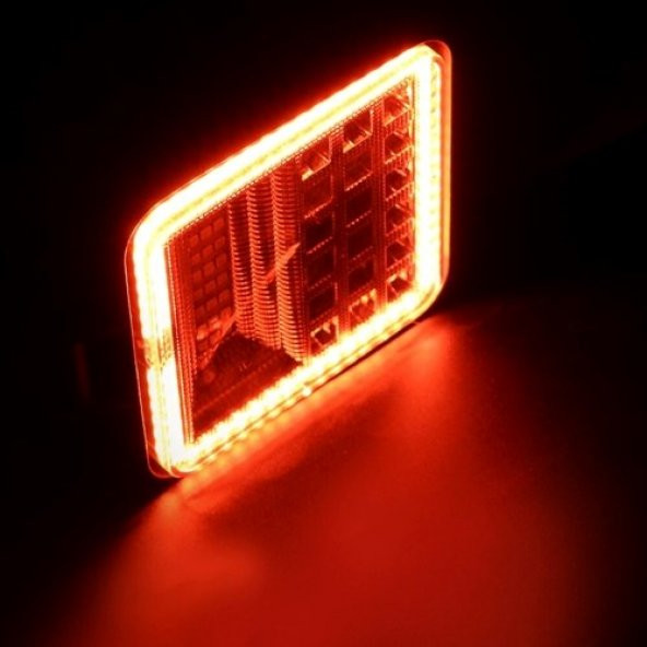 NKT GROUP 42 Led 126 W Beyaz 3 Modlu Kırmızı Beyaz Yayıcı Off Road Farı Lamba Çalışma Lambası Sis Lambası - 4