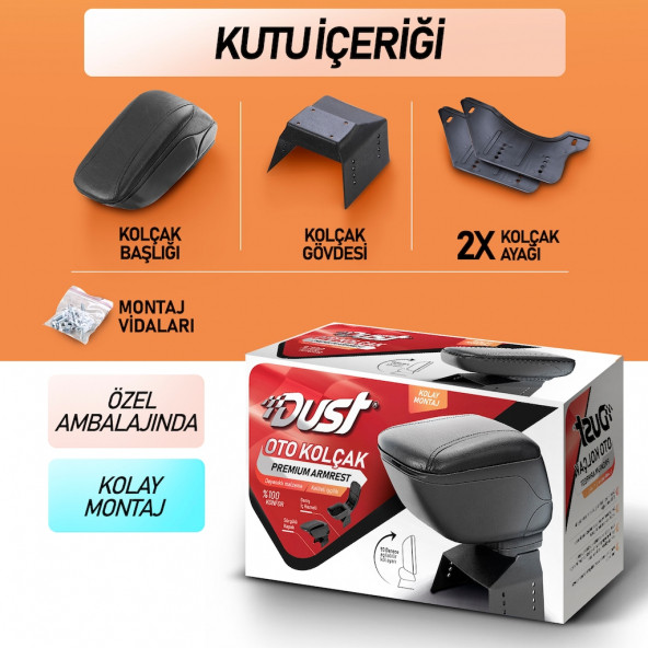 Her Araca Uygun Universal Kol Dayama Sürgülü Geniş Siyah - 3