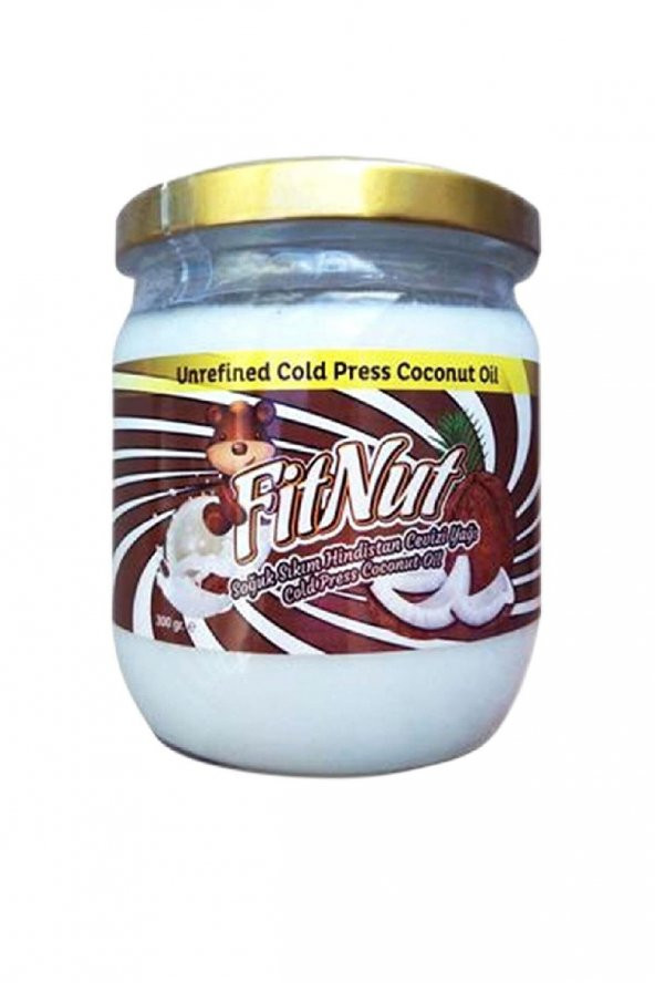 FitNut Hindistan Cevizi Yağı 300 g Soğuk Sıkım