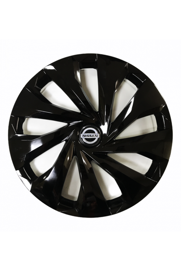 Nissan Qashqai Uyumlu 15 Inç 4 Adet Piano Black Siyah Jant Kapağı Takımı ürün görseli 1