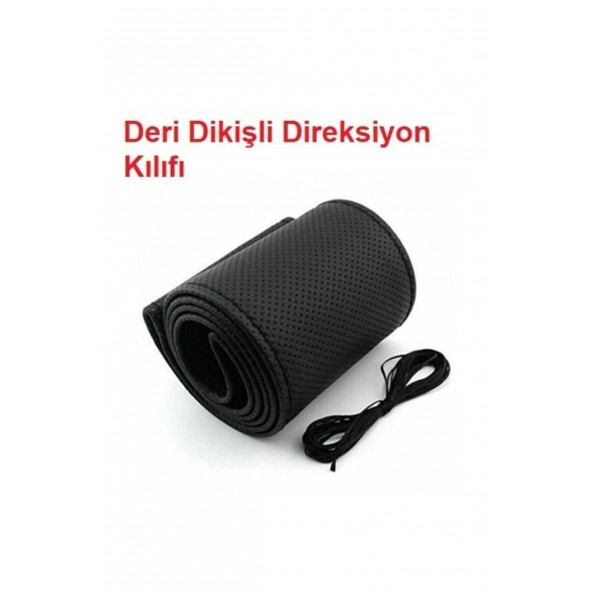Kaliteli Direksiyon Kılıfı Deri Sarmal Dikmeli Direksiyon A+kalite Noktalı Siyah Siyah - 4