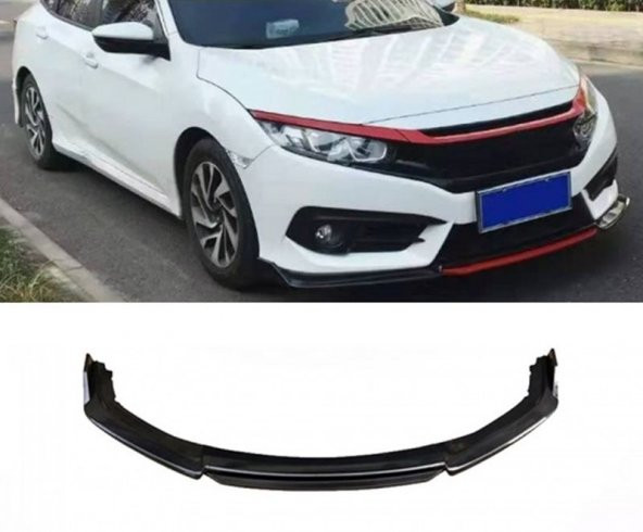 Her Araça Uygun Universal Flaplı 4 Parça Lip Piano Black Siyah Dilli