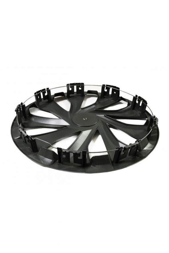 Mitsubish Uyumlu 14 Inç Piano Black Siyah Jant Kapağı 4 Adet - 5
