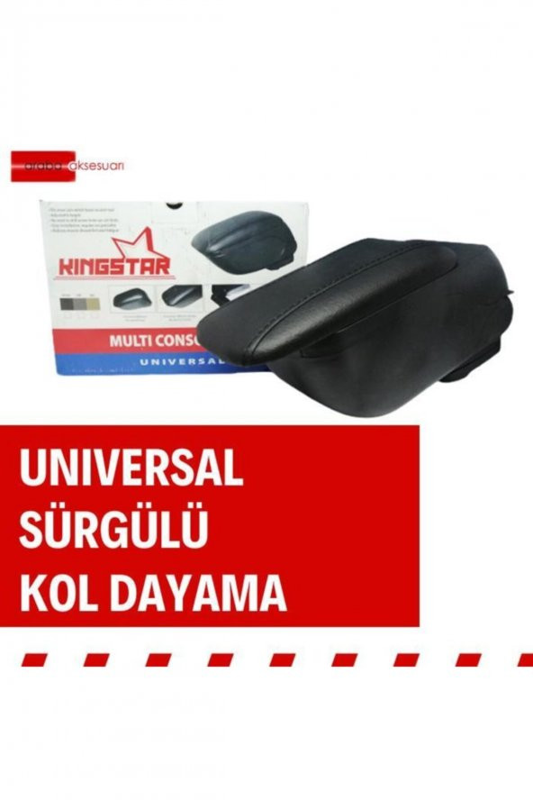 Kıngstar Her Araca Uygun Sürgülü Kolçak, Kol Dayama - 4