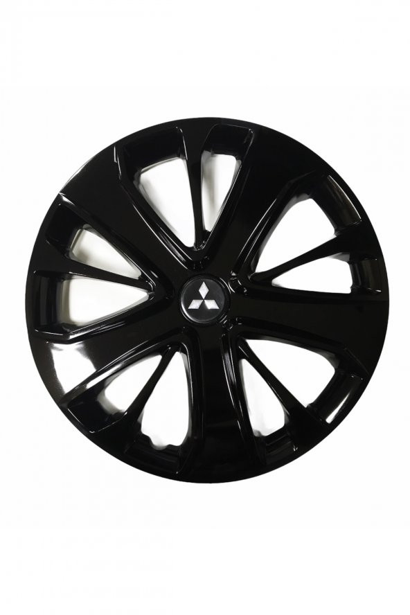 Mitsubishi Uyumlu 15 Inç Piano Black Siyah Jant Kapağı 4 Adet ürün görseli 1