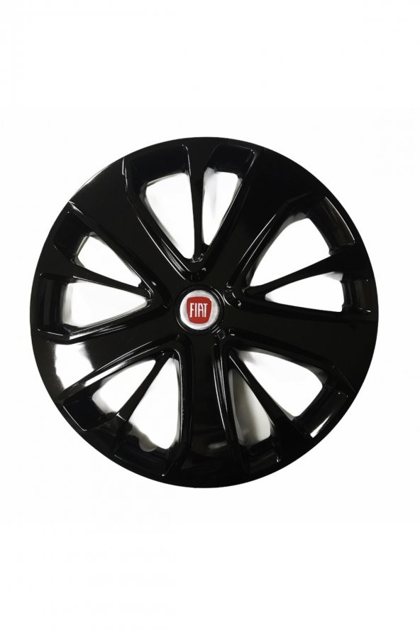 Fiat Nemo Uyumlu 15 Inç Piano Black Siyah Jant Kapağı 4 Adet ürün görseli 1